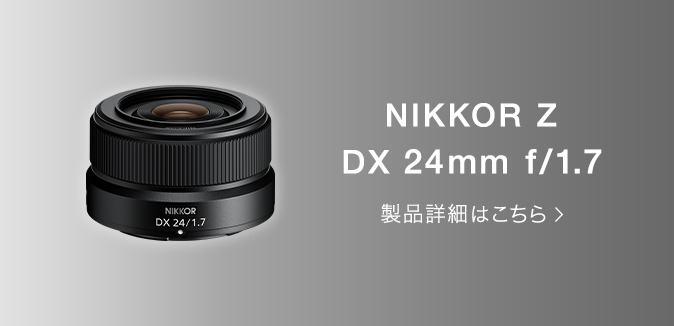 NIKKOR Z DX 24mm f/1.7 製品詳細はこちら