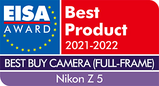ミラーレスカメラ「Z 5」が「EISA AWARD」の「EISA BEST BUY CAMERA (FULL-FRAME) 2021-2022」を受賞