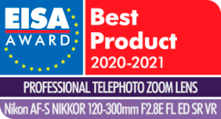 ニッコールレンズ「AF-S NIKKOR 120-300mm f/2.8E FL ED SR VR」が「EISA AWARD」の「PROFESSIONAL TELEPHOTO ZOOM LENS」を受賞
