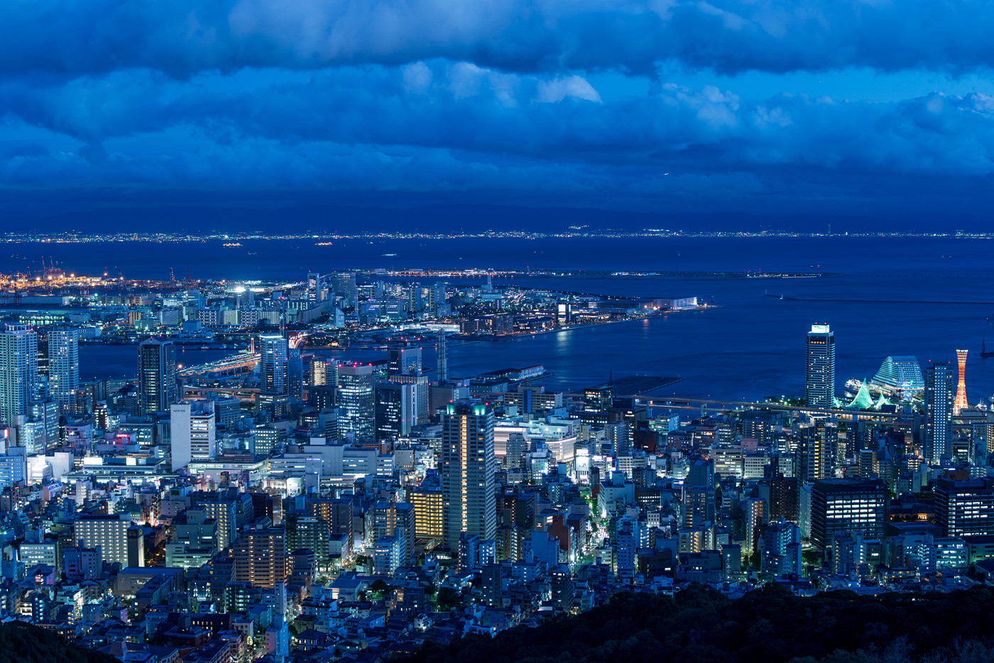 市街地やコンビナートの夜景も撮影したが、メインの被写体は、生まれ育った神戸に近い芦屋浜にある高層住宅群（芦屋浜シーサイドタウン）と決めていた。