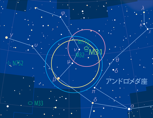 No.1　秋の星空　アンドロメダ銀河M31の光芒
